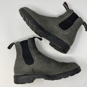 Blundstone Rustic Black Leather Brogue Chelsea Boots #1630 (Size 9.5 US)